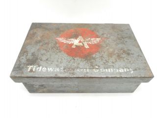 Vintage Flying A Tidewater Motor Oil Company Advertising Station First Aid Kit
