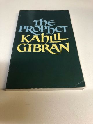 Vintage Book The Prophet Kahlil Gibran Spiritual Tarot Occult Pentagram
