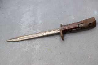 Wwii British No.  7 Mk1 Bayonet Well Worn Rough Rusty Project / Repair