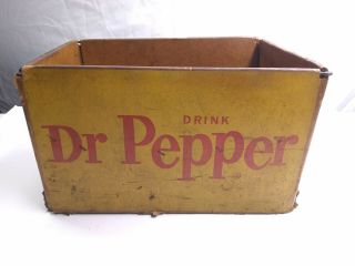 Rare Vintage Dr.  Pepper River Raisin Paper Co.  Soda Pop Case Crate Saco Maine
