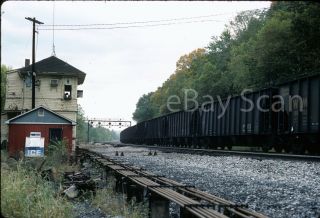 Slide - Csx Ex B&o R Tower Cherry Run Wv In 1988