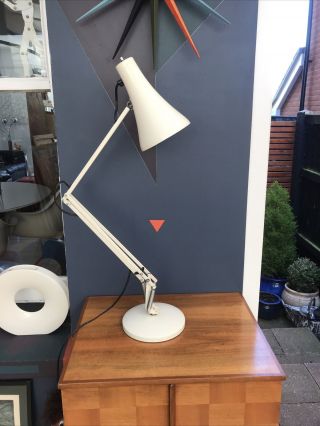 Anglepoise Model 90 White Desk Lamp In Need Of Arm Repair