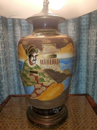 27 " Chinese Vintage Cloisonne Vase Accent Table Lamp - Asian Oriental Porcelain