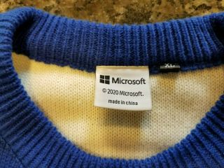 Microsoft Office Untitled Paint Ugly Christmas Sweater XL Collectible Rare 2
