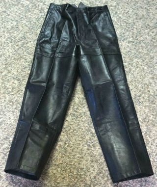 German Wwii U - Boat/kreigsmarine Leather Pants Authentic