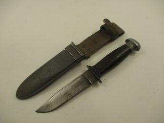Wwii Us Navy Usn Mk 1 Fighting Knife Nord Sheath Robeson Shuredge No 20