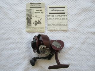 Shakespear Fishing Reel 2062 Vts Nws Box & Papers