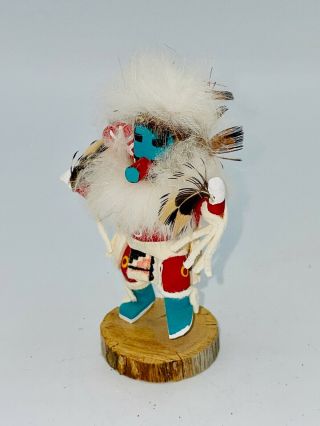 Colorful Small Speckled Corn Kachina Signed by the Artist - 3 1/2 
