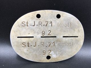 Dog Tag 29 Motorized German Division Of The Wehrmacht.  Stalingrad