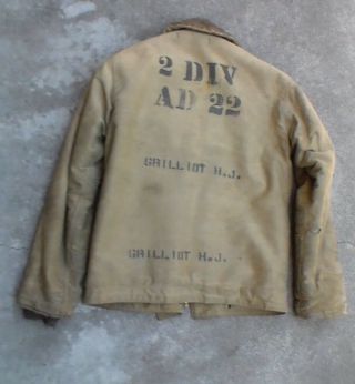Old Relic Named USN / US Navy WW2 era Cold Weather N - 1 Jacket size 38 2