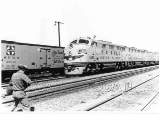 9ff362 Rp 1940s? Union Pacific Railroad Locomotive 1402a 1444b