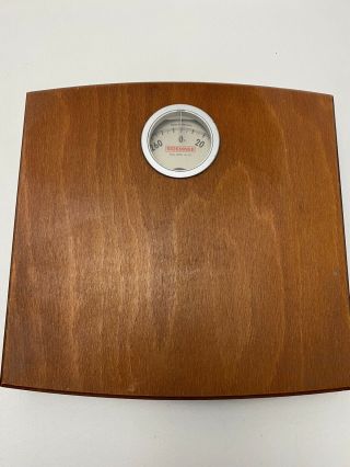 Vintage Soehnle Bathroom Scale Made In West Germany Real Wood Weight Limit 280lb