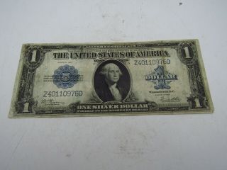 1923 Us One Dollar $1 Blue Seal Silver Certificate Banknote Currency Vintage