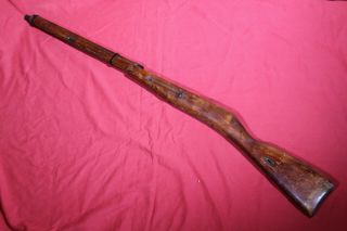 Wwii Russian Mosin Nagant 91/30 Rifle Wooden Stock.  Complete Set