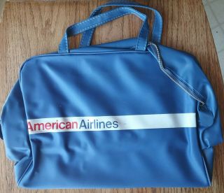 Aa American Airlines=blue Carry On Bag - " Your Man Tours " - Bearse Mfg Co,  Usa
