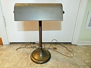 Vintage Heyco Brass Bankers Light Lamp Adjustable 1940s