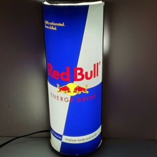 Red Bull 20” Light Up Can Bar Sign Man Cave Pub Standing & Wall Mount 1990s - 2006