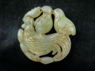 Good Quality Chinese Nephrite Jade Yong On Rooster Pendant Mm001