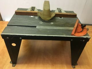 Vintage Sears Craftsman Router Table 25444 W/ Fences & Miter 18 " X 13 " X 11 "