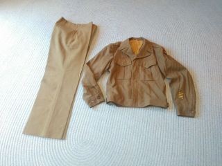 Wwii Uniform Ike Jacket And Pants Uniform 9th Division Infantry Ww2,  Estate Find