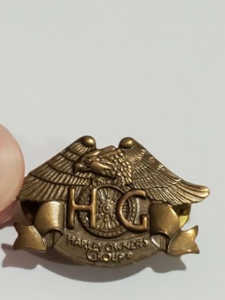 Harley Davidson Owners Group Pin Vintage H.  O.  G Eagle Pin 1983