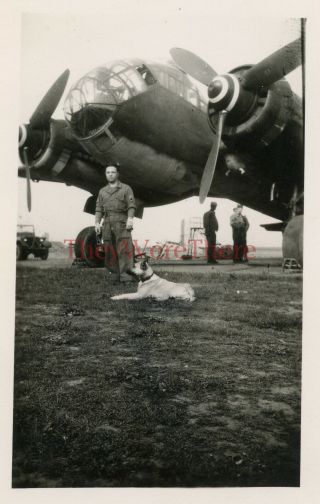 Wwii Photo - Us Captured German Junkers Ju 188 Bomber Plane W/ Spiral Cone