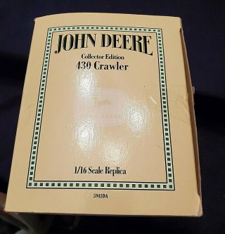 JOHN DEERE COLLECTOR EDITION 430 CRAWLER 1/16 SCALE 3