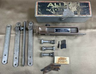 Allpax Adjustable Gasket Cutter In Metal Box And Accessories Vintage