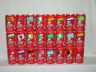 Rare Coca Cola Cans Set World Cup From Spain -