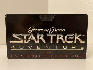 1991 Star Trek Adventure Universal Studio Tour VHS Videocassette Tape RARE VNTG 2