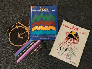 Coors International Bicycle Classic Official Programs 1984 - 1986; Good Shape