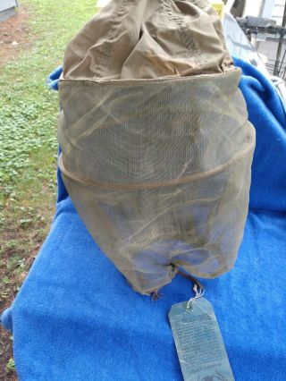 Wwii Era Us Army M1944 Mosquito Headnet Or Net Covering - Orig Tag Still On