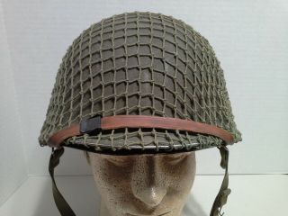 Wwii Front Seam M1 Helmet,  Westinghouse Liner
