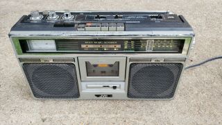 Vintage Jvc Stereo Radio Cassette Recorder Rc - 646w