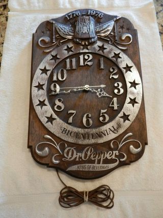 Vintage Dr.  Pepper Bicentennial Wall Clock