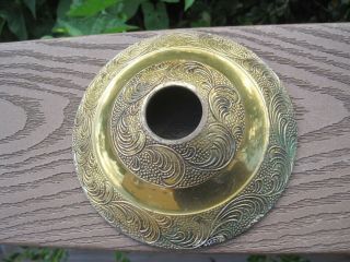 5 " Diameter Vintage Brass Bronze Waves Ceiling Cap Canopy Lamp Chandelier Part