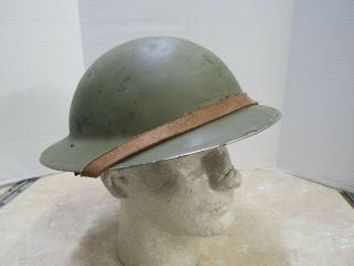 British Ww2 Brodie Doughboy Helmet Greek Lend Lease 1940 Joseph Sankey &sons Jss