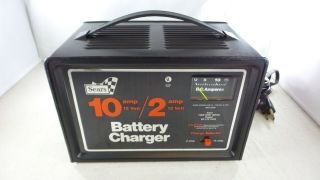 Vintage Sears 10/2 Amp 12v Battery Charger & Starter 608.  718570 - Tested/works