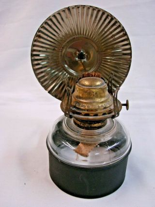 Vintage Queen Anne No 2 Oil Lamp With Wall Mount And Reflector