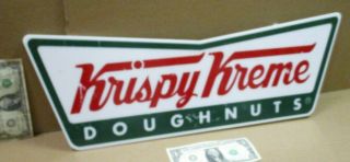 Krispy Kreme Doughnuts Cut Out Bowtie Sign - Gas Station - Grocery Store