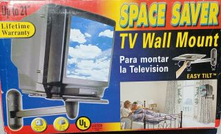 Vintage Television Tv Wall Mount Crt Tube Tvs & Monitors Up To 21 " 70 Lbs Barkan