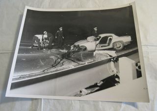 1962 Lotus Elan Head On Collision California Highway Patrol Police Photograph