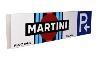 Martini Racing Parking Metal Sign,  Banner Style