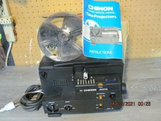 Vintage Chinon Cine Projector Model 2500gl Dual 8