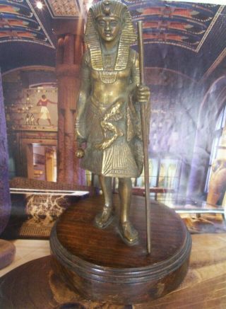 Egyptian Pharaoh Brass Figurine.