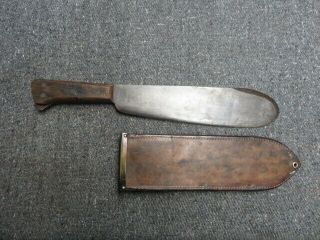 WWII USMC HOSPITAL CORPSMAN KNIFE - CLYDE - - W/ SHEATH 2