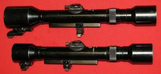 Two Old German Rifle Scope Hensoldt Dural - Dialytan 4x And Duralyt 6x With Reti