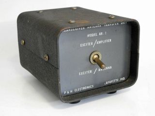 Very Rare P&h Electronics Ar - 1 Vintage Antenna Transfer Unit