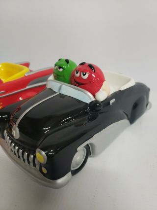 Red Green yellow blue M&M ' s Mars Ceramic Candy Dish 3 CLASSIC CARS galerie decor 2