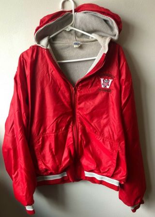 Vintage University Of Wisconsin Badgers Russell Athletic Jacket Men 